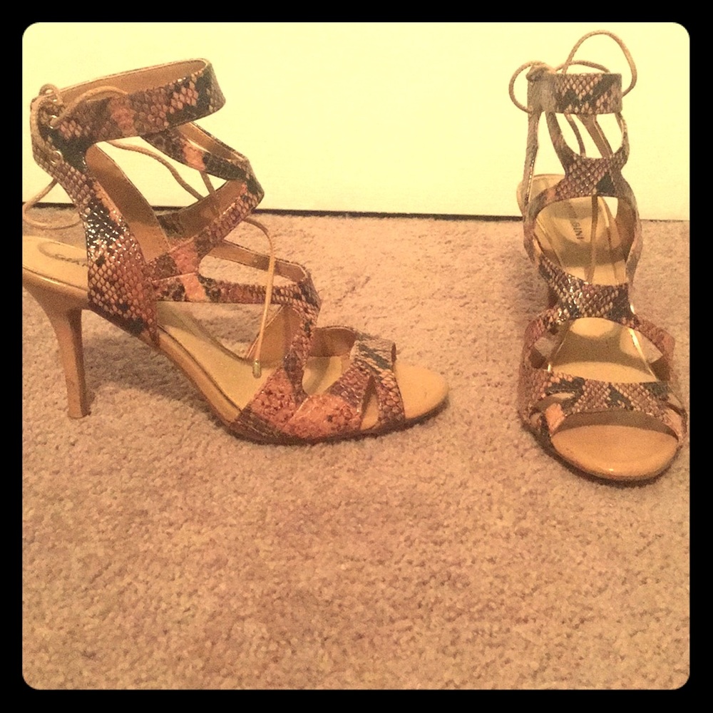 Snakeskin heels